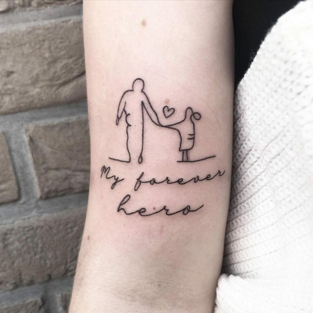 Heartwarming Ashes Tattoo For A Father From His Daughter
