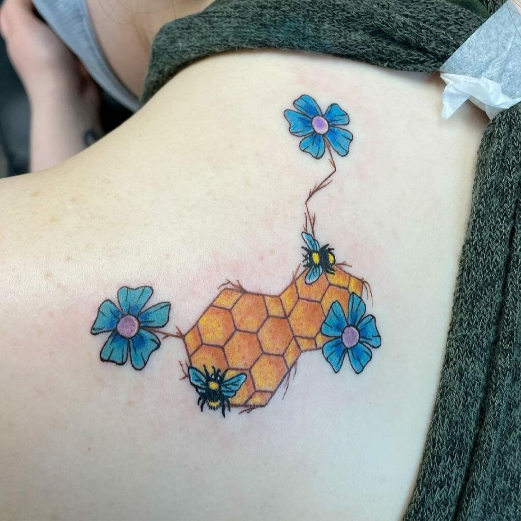 Honeycomb Serotonin Tattoo