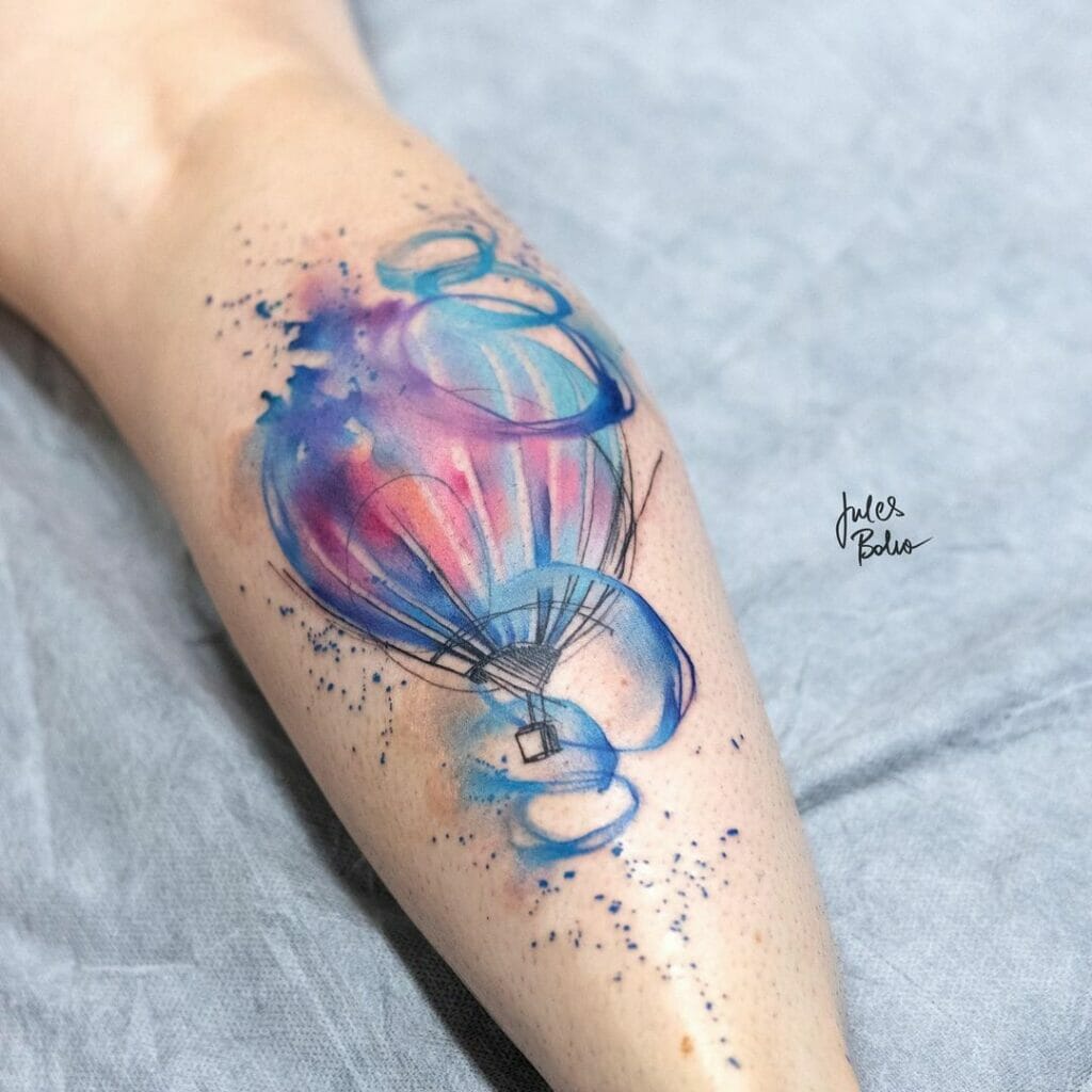 101 Best Hot Air Balloon Tattoo Ideas You Have To See To Believe! - Outsons