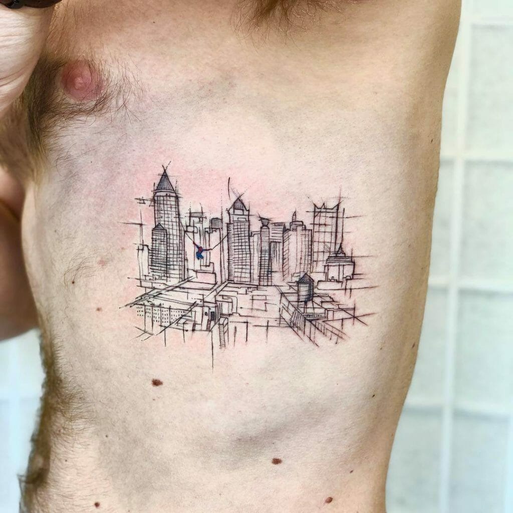 Iconic New York Skyline Tattoo Art
