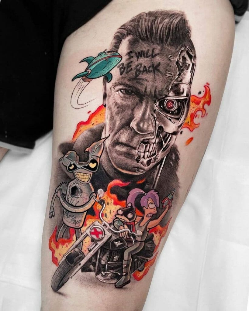 "I'll Be Back" Terminator Tattoo