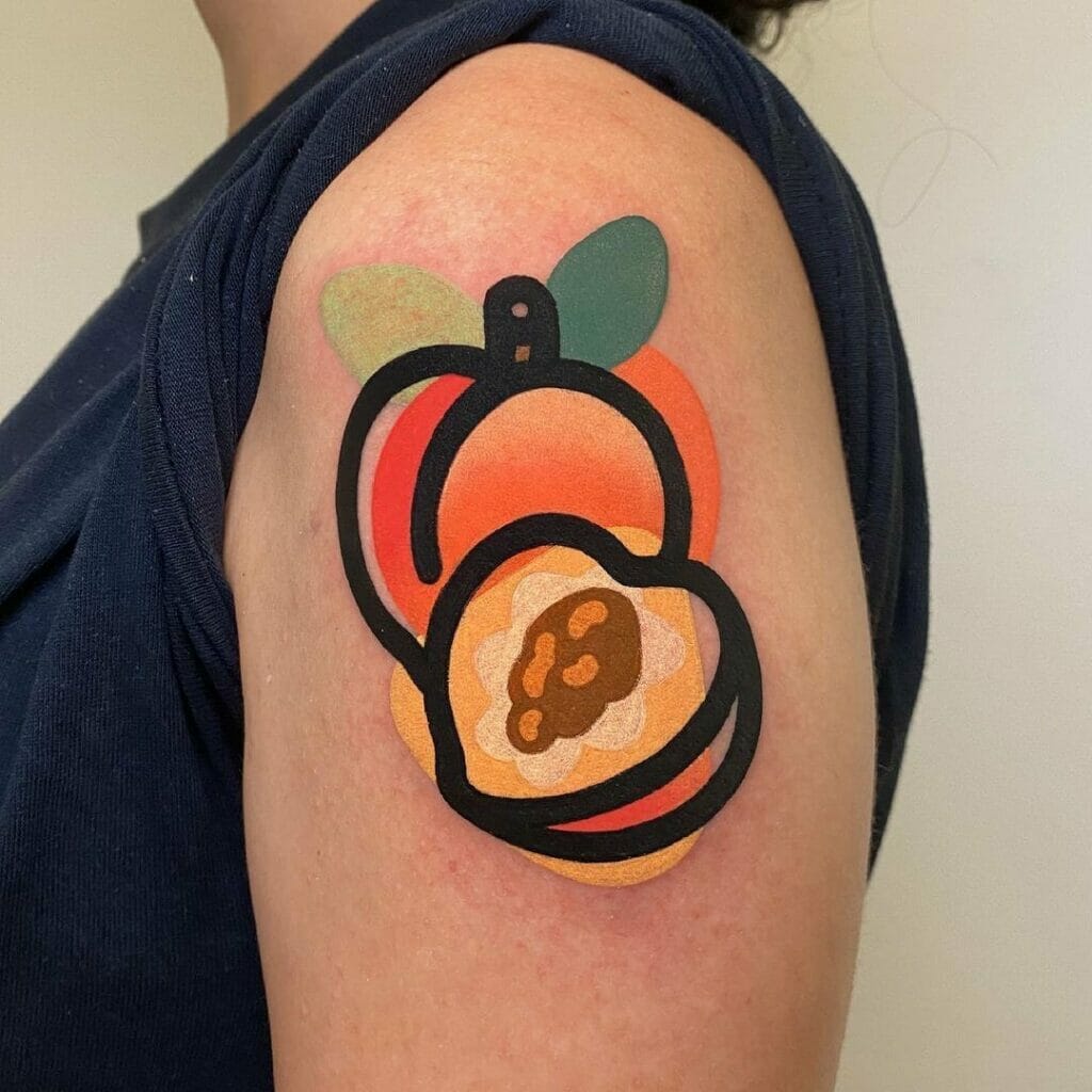 Illustrative Peach Tattoo
