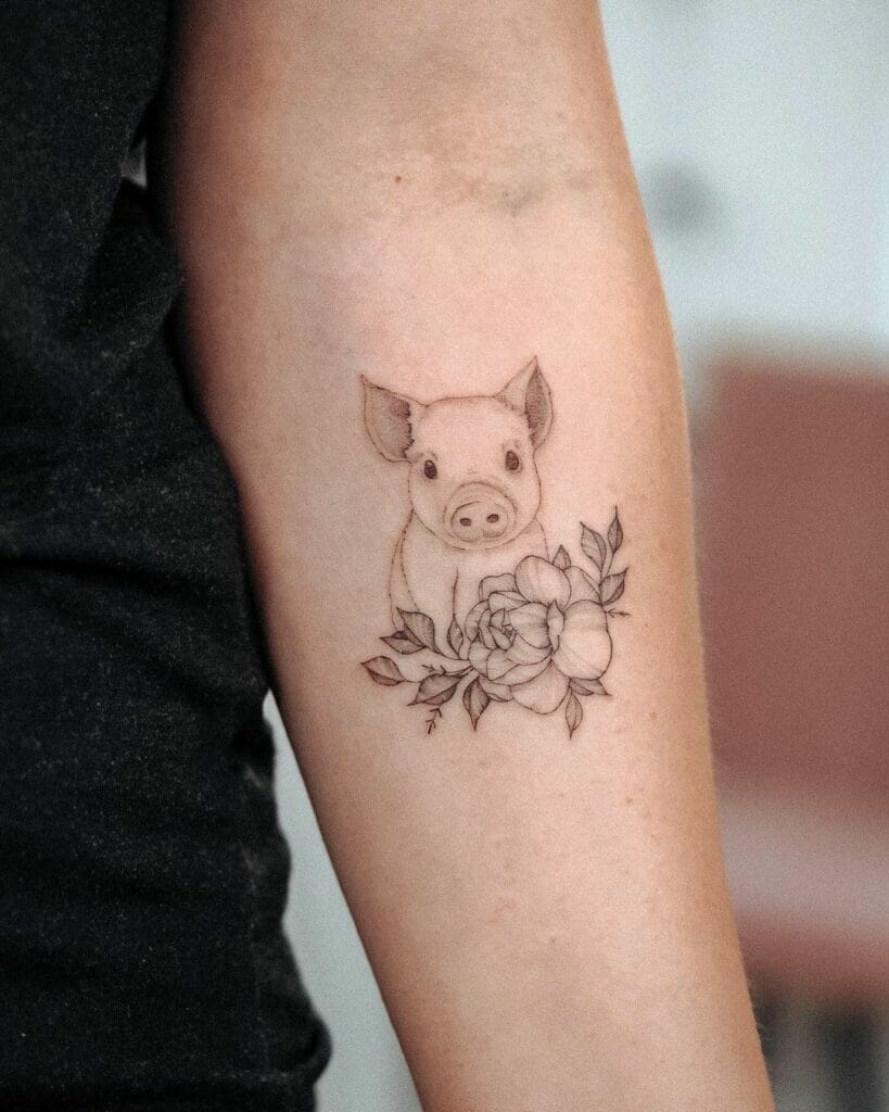 Innocent Piglet Tattoo