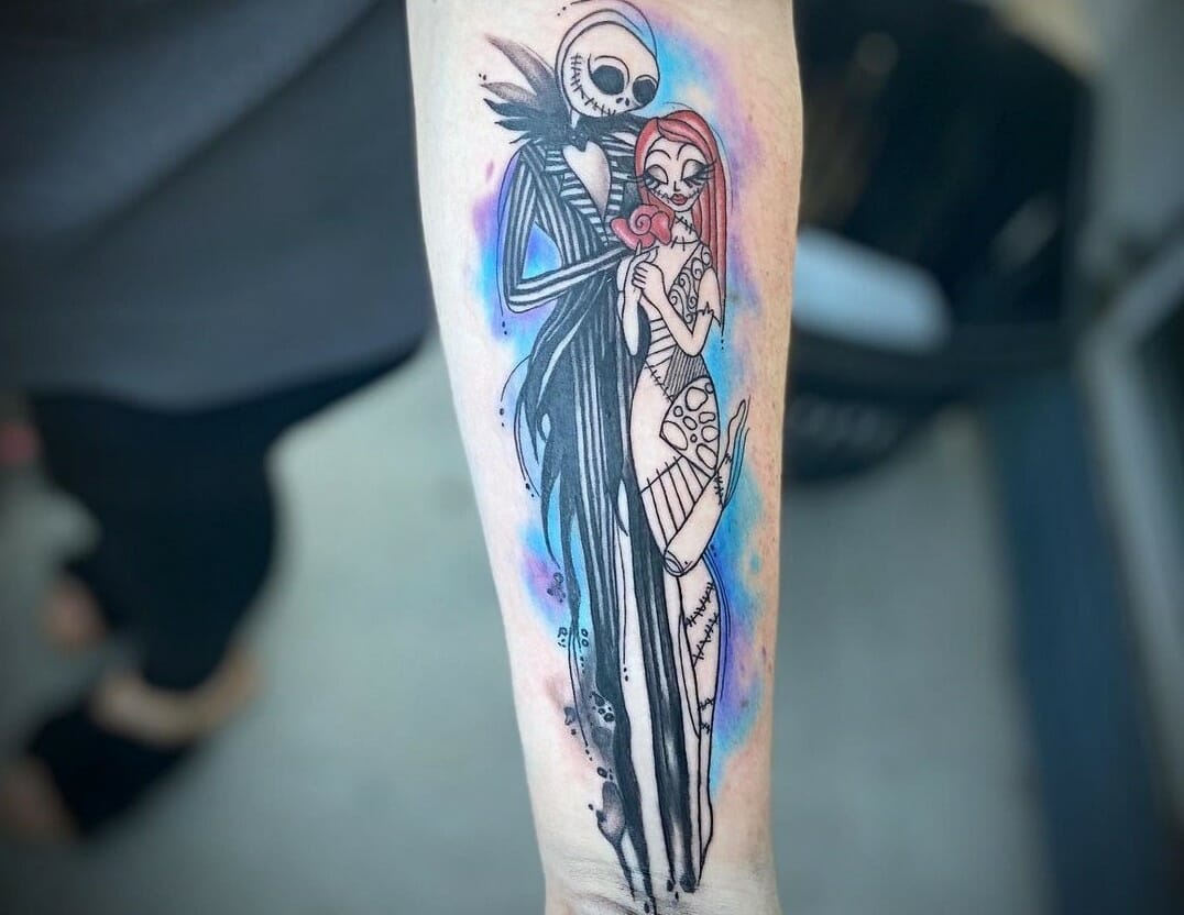 1. Jack and Sally Heart Tattoo Designs - wide 5