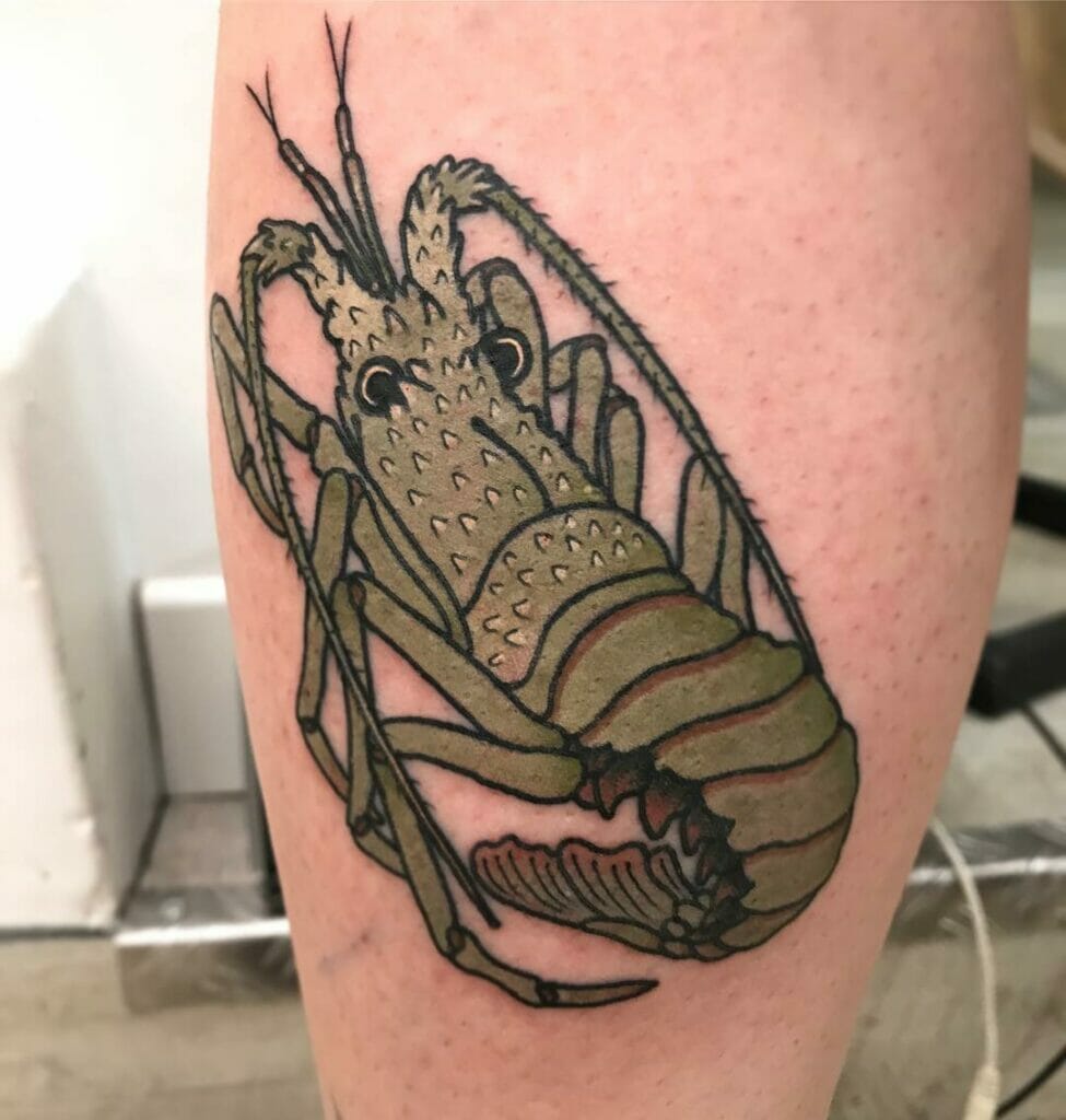 Japanese Lobster Tattoo