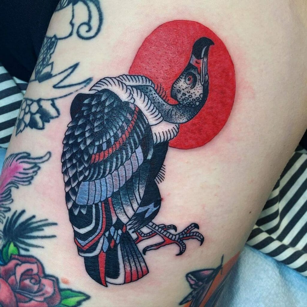 Japanese Style Vulture Tattoos