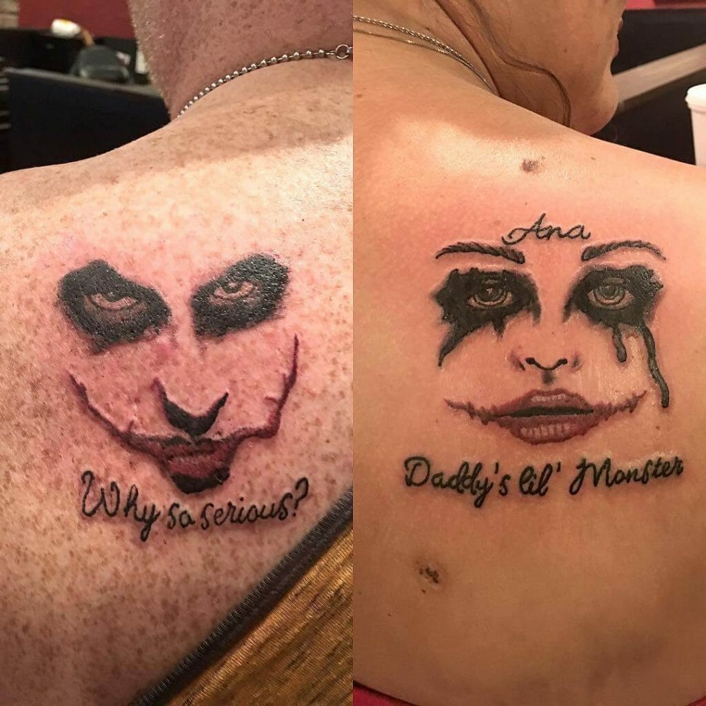 Joker & Quinn - Nerdy Couple Tattoos