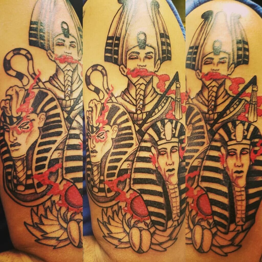 King Tut And Osiris Tattoo