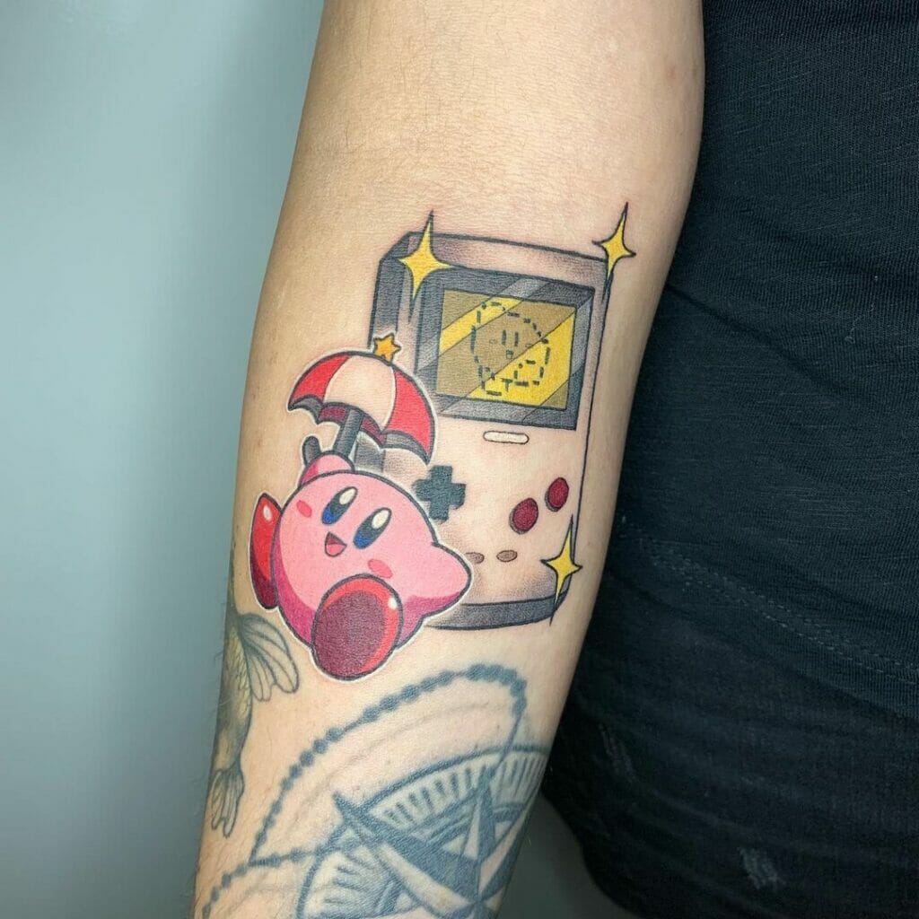 Kirby And Nintendo Tattoo
