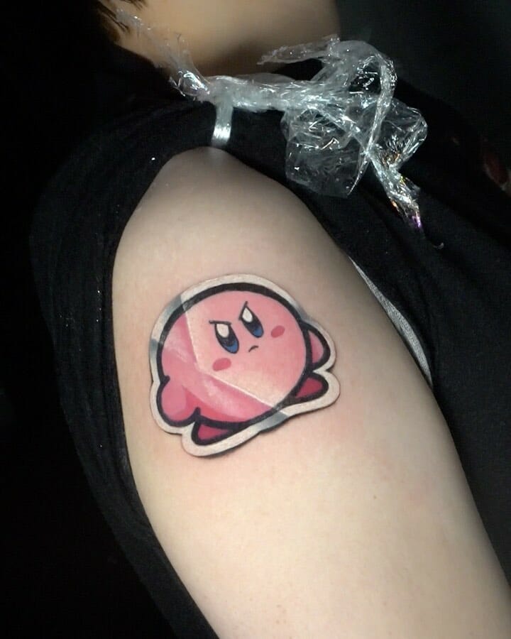 Kirby Sticker Tattoos
