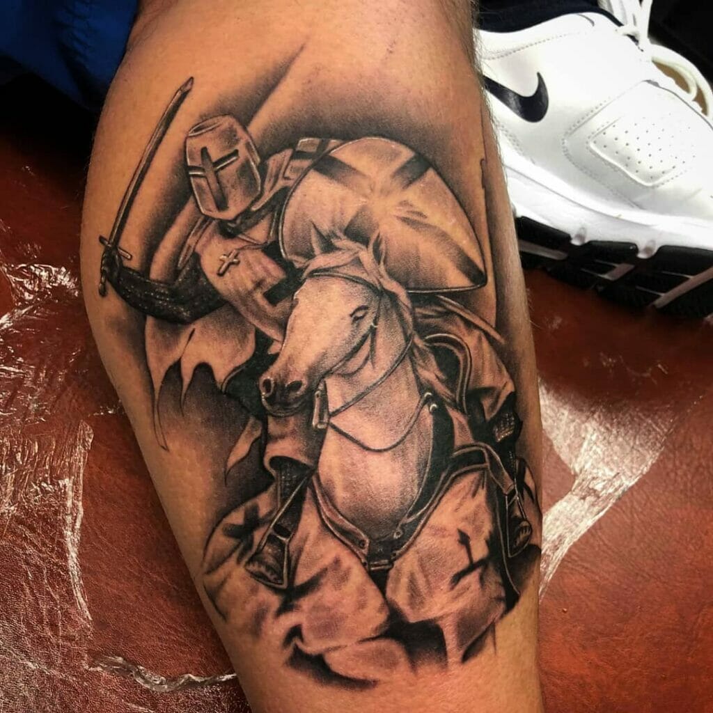 Knights Templar Crusader Knight Tattoo