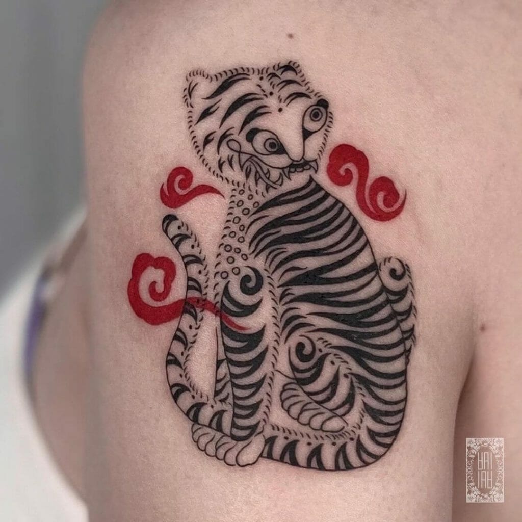 Korean Traditional Tiger Tattoo