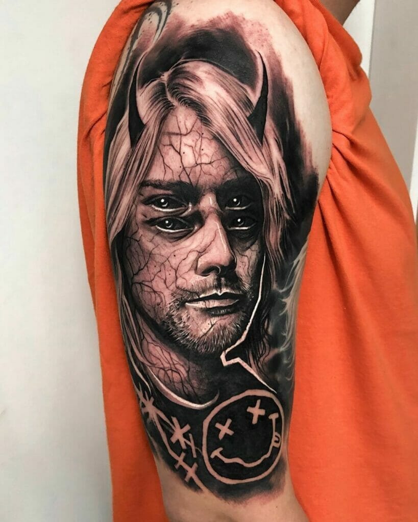 Kurt Cobain Nirvana Tattoo