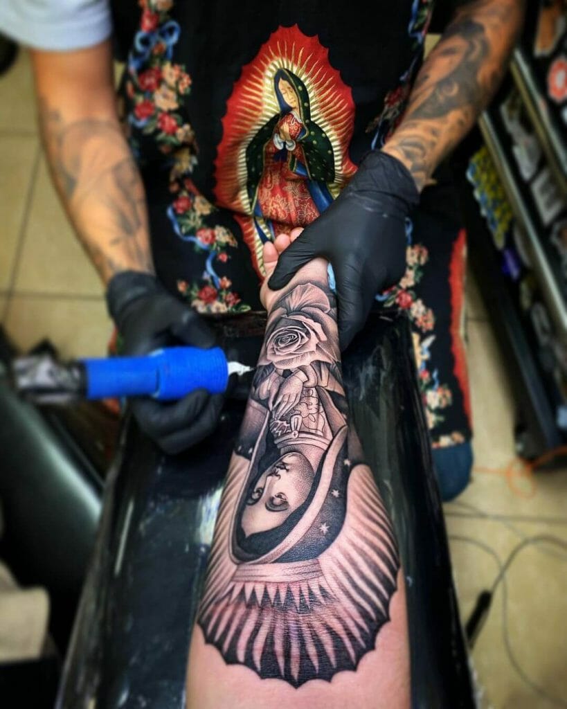 La Virgen De Guadalupe Tattoo On Arm