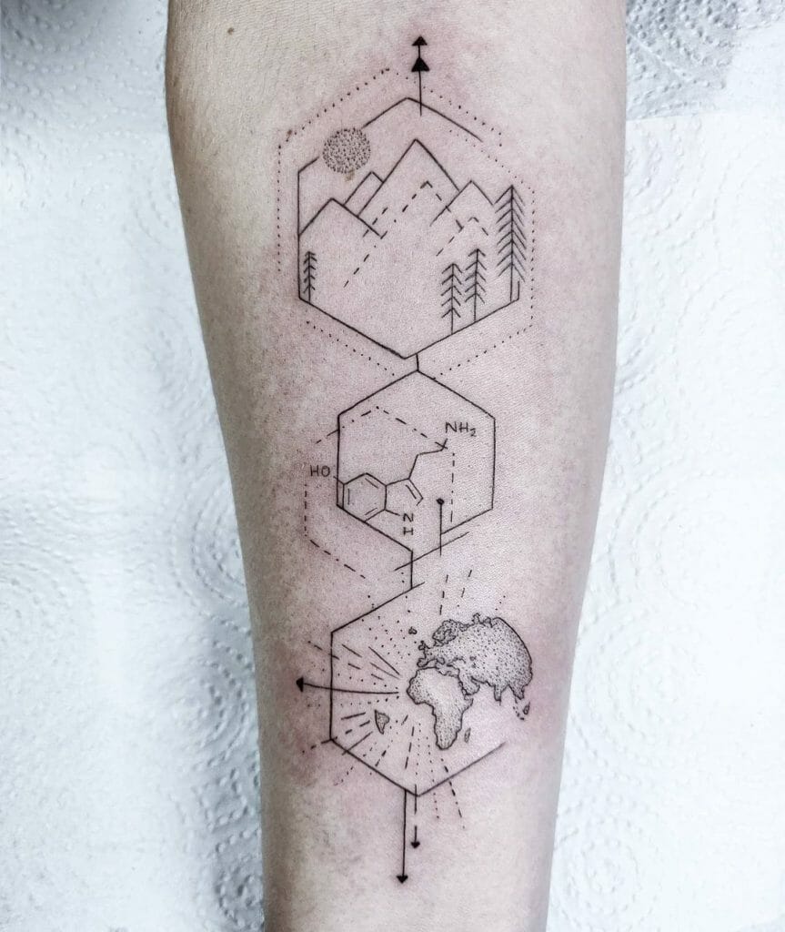 Linework Serotonin Tattoo