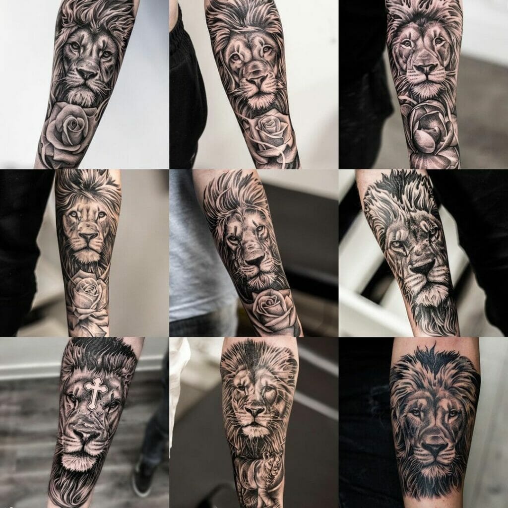  Lion Head Tattoo