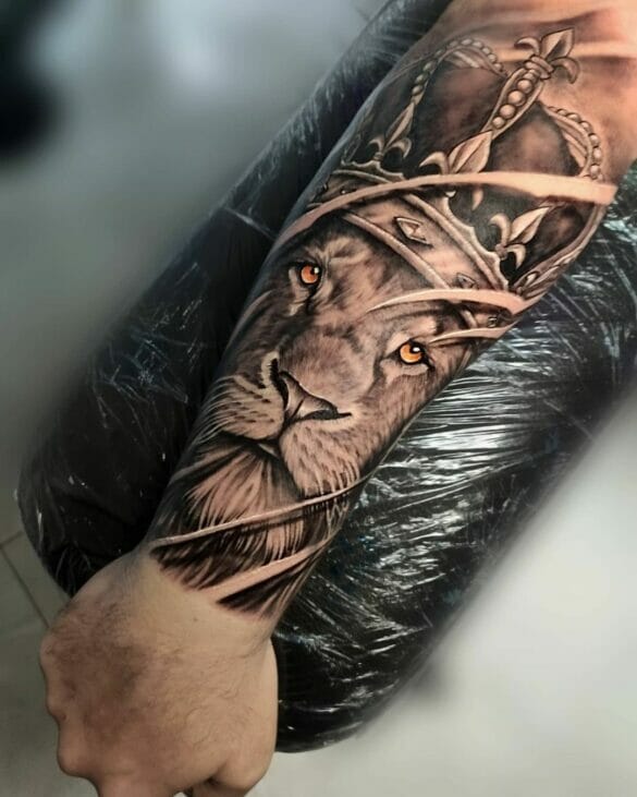 101 Best Lion With Crown Tattoo Ideas You Have To See To Believe!