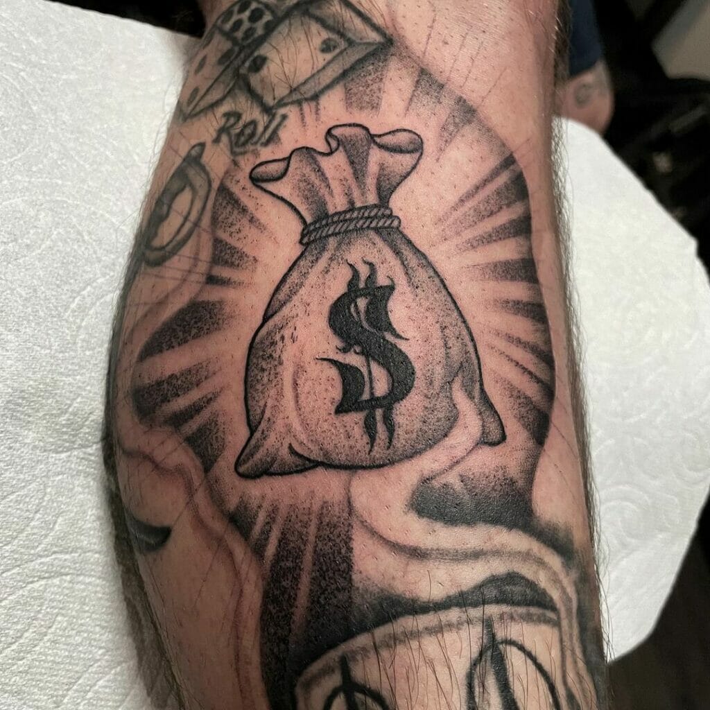 Loot Sack Money Bag Tattoo