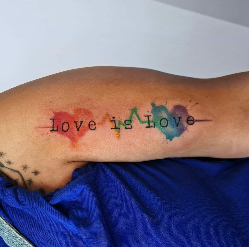 'Love Is Love' Pride Tattoos