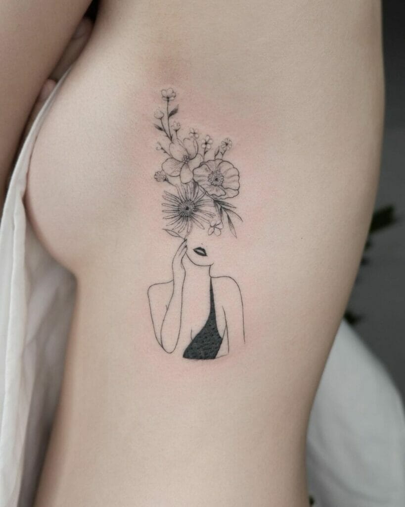 Love Yourself Flower Tattoos