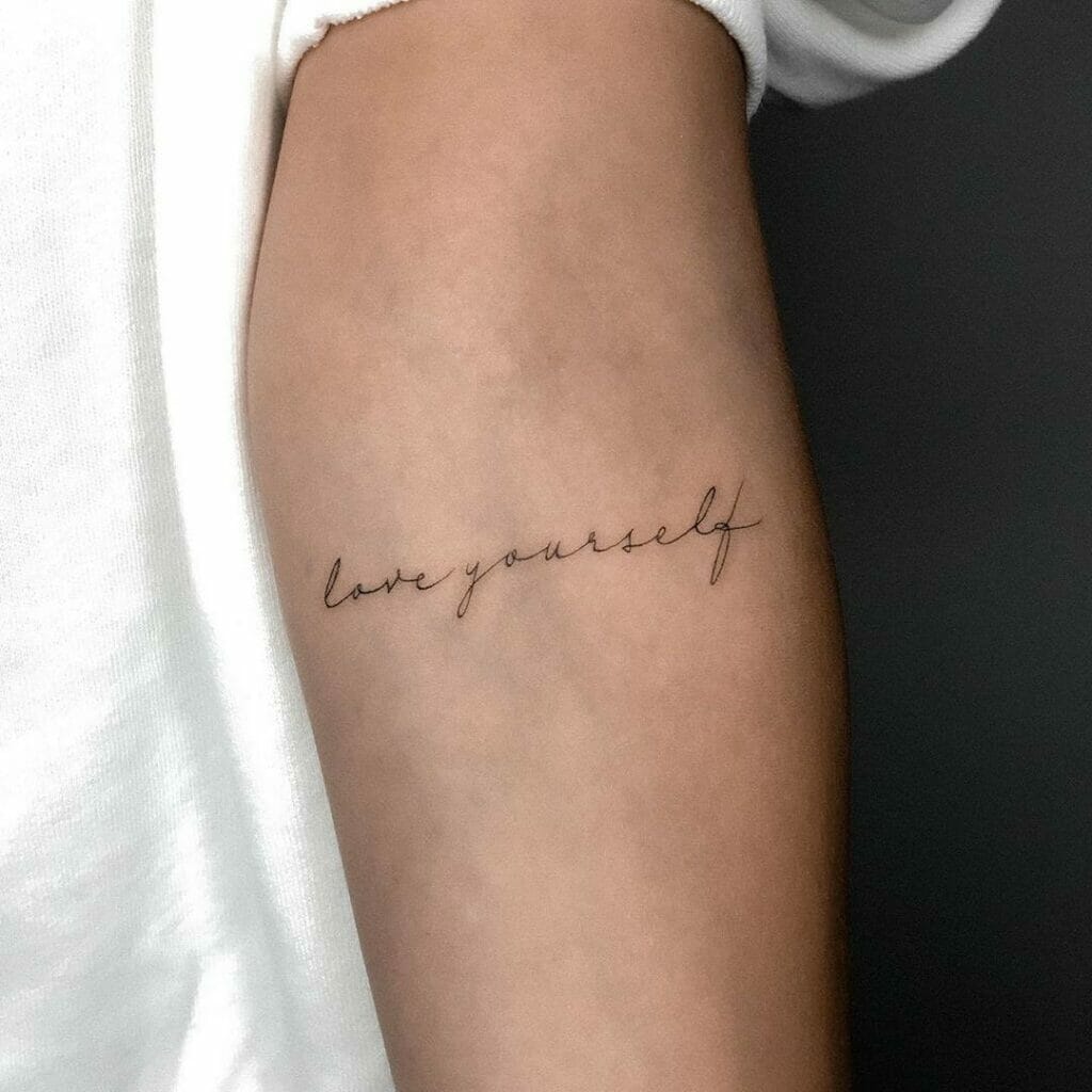 Love Yourself Tattoo
