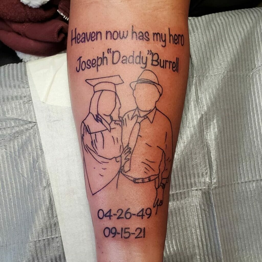 Lovely RIP Dad Tattoo Ideas For Daughter