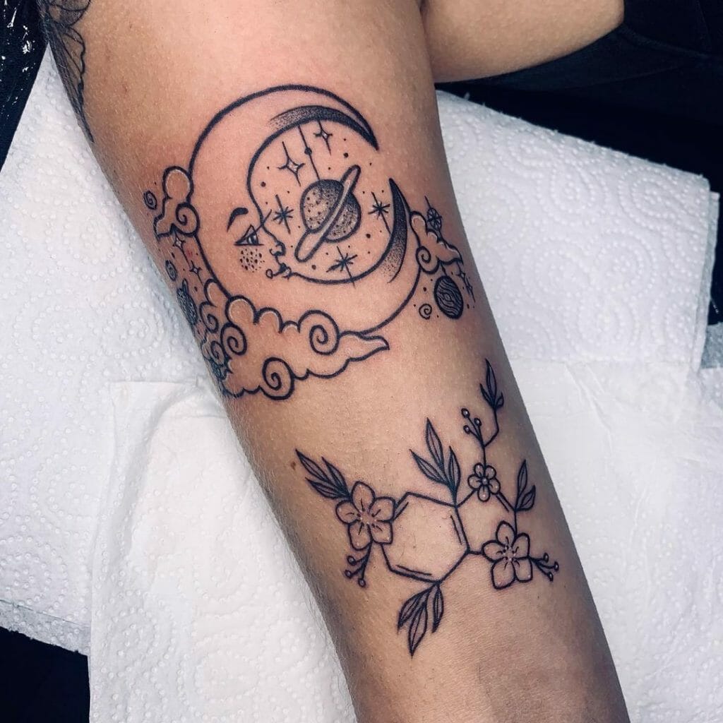 Lunar Serotonin Tattoo