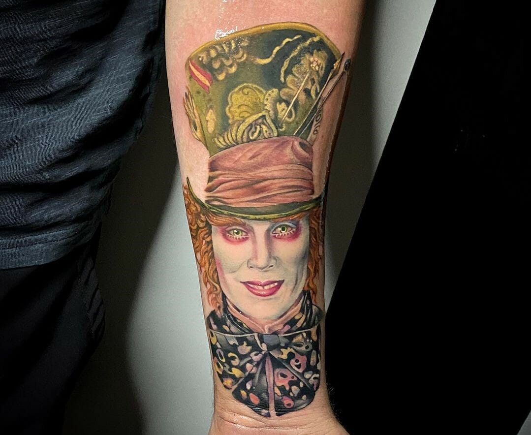 Hatter tattoo designs mad Alice in
