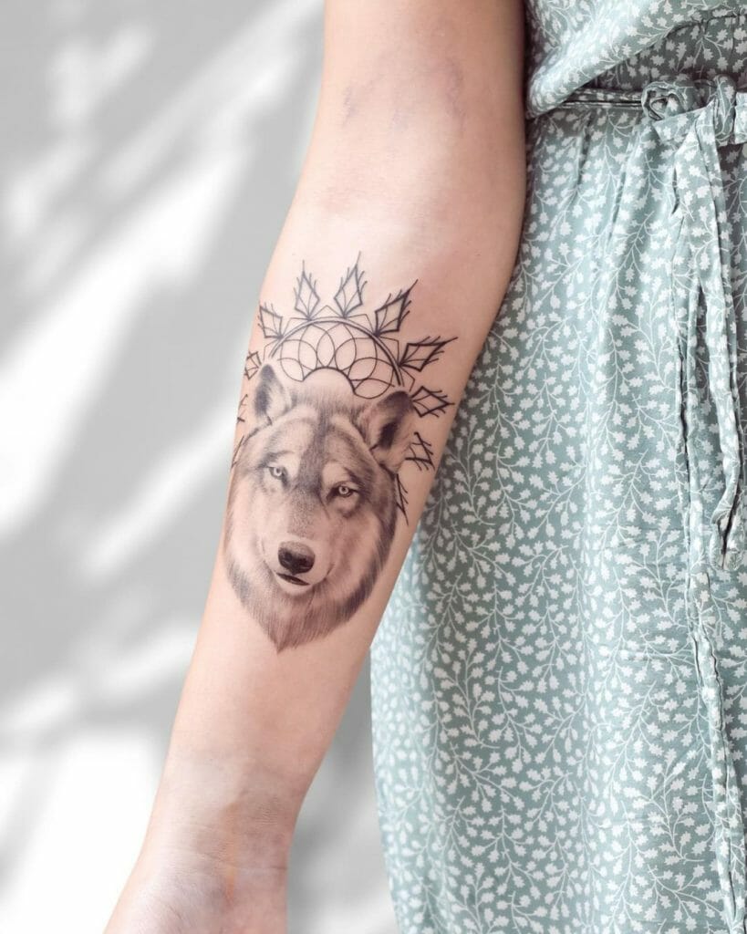 Mandala And Celtic Wolf Tattoo Designs