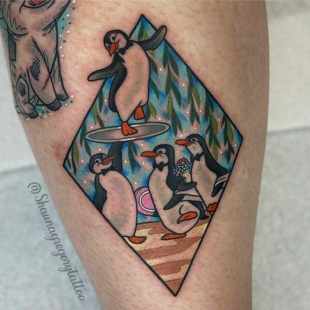 Mary Poppin's Penguin Tattoos