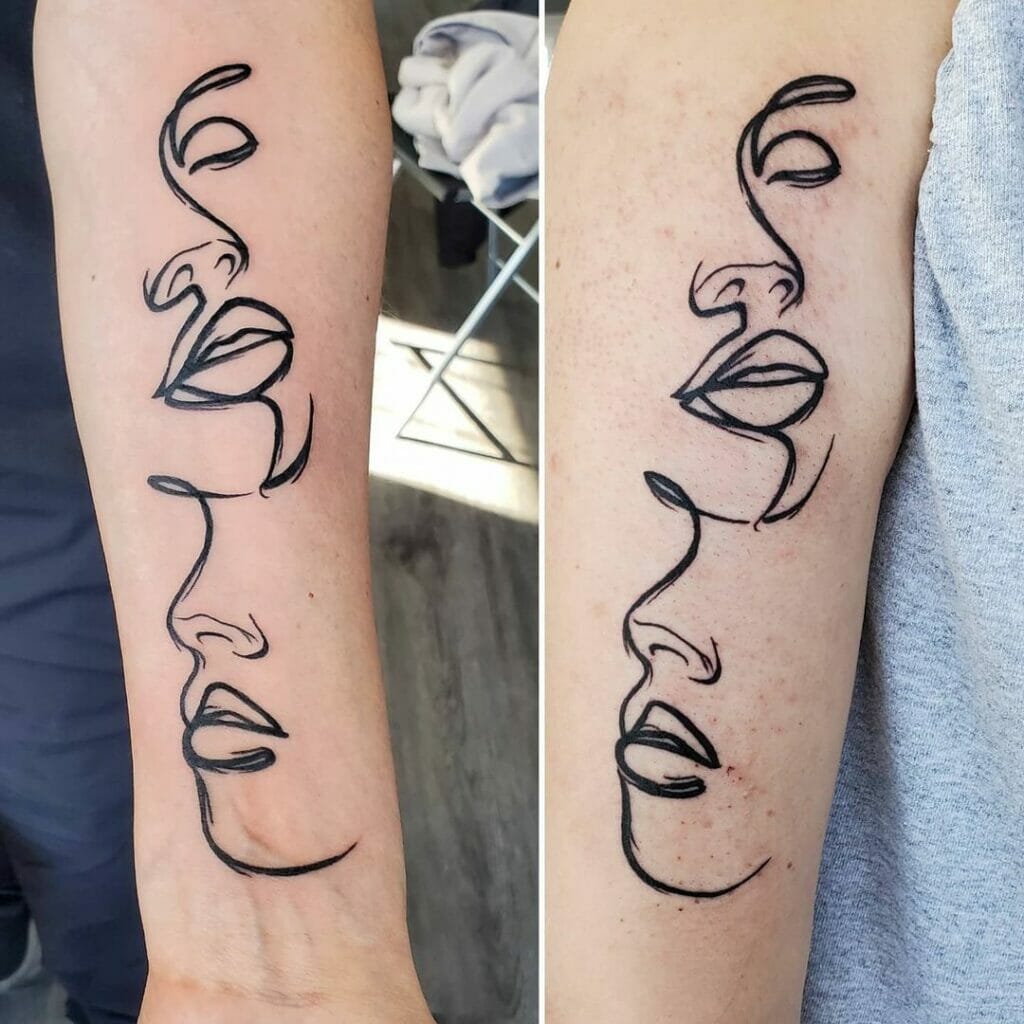 Matching Abstract Faces Tattoo