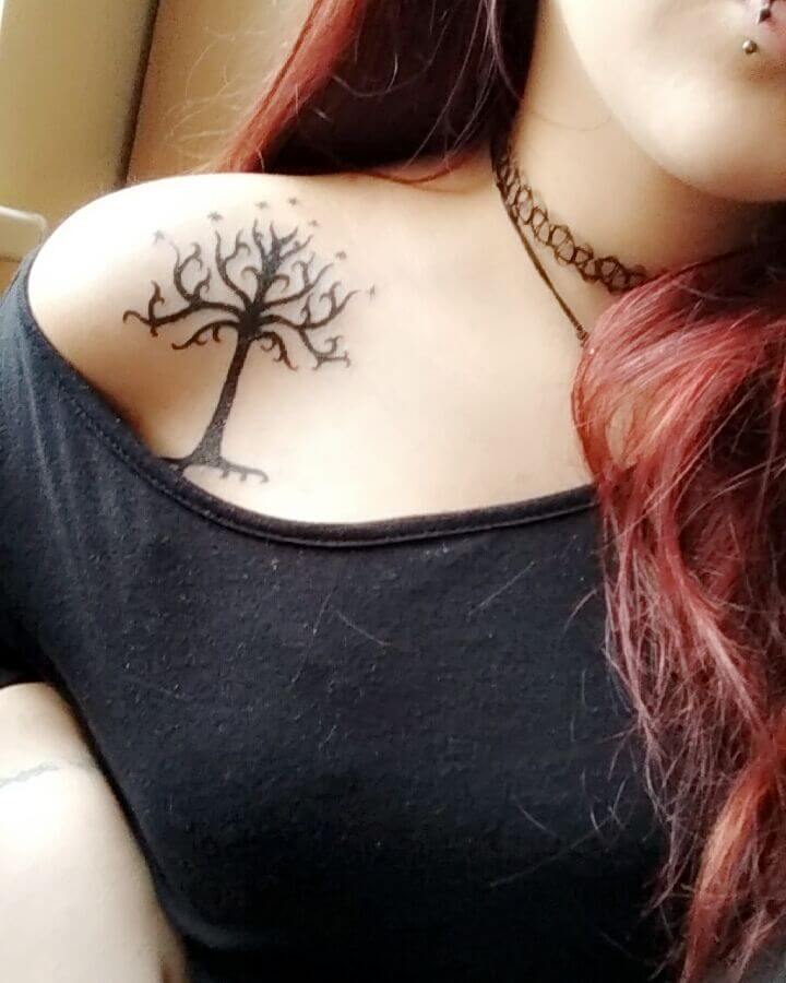 Minimal Tree Of Gondor Tattoo Designs