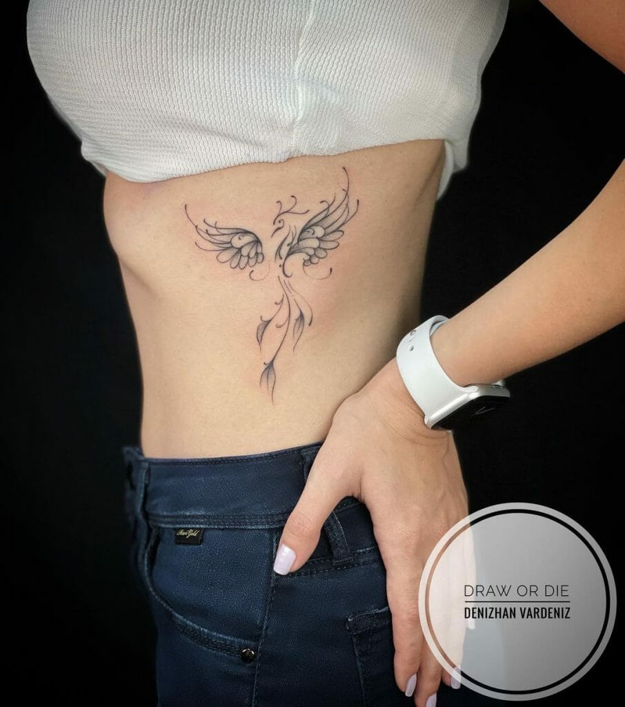 Minimalist Phoenix Tattoo Ideas