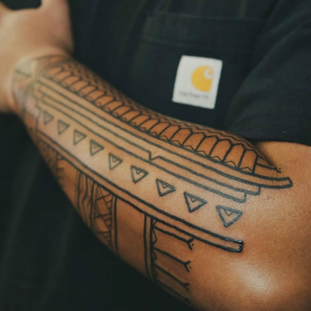 Modern Filipino Tribal Sleeve Tattoos