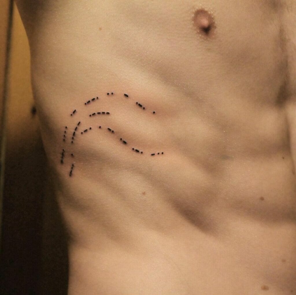 Morse Waves Tattoo