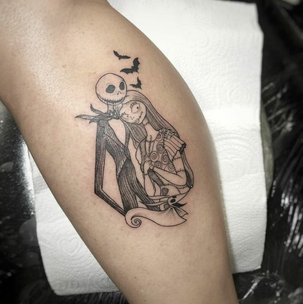 Most Memorable Jack And Sally Tattoo Idea