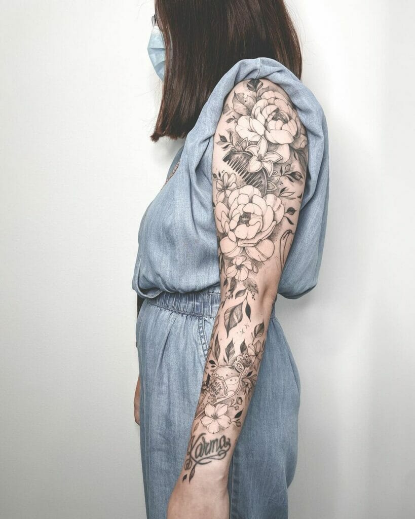 Mulan Flower Tattoo