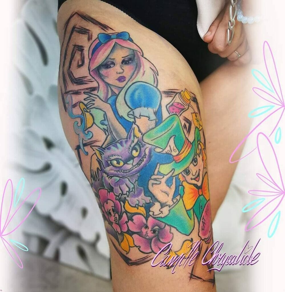 Neo-Traditional Mad Hatter Tattoo