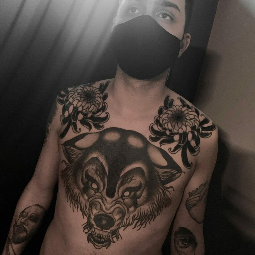 Neo Traditional Wolf Tattoos