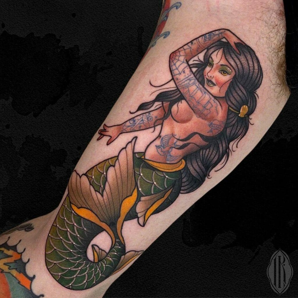 Air Force Pin Up Girl Tattoo