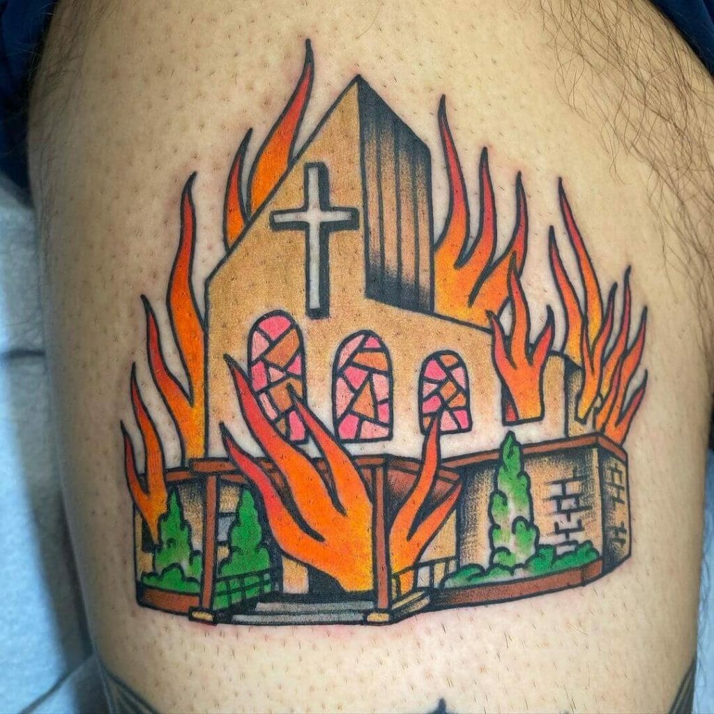 No Gods No Flanders Tattoo