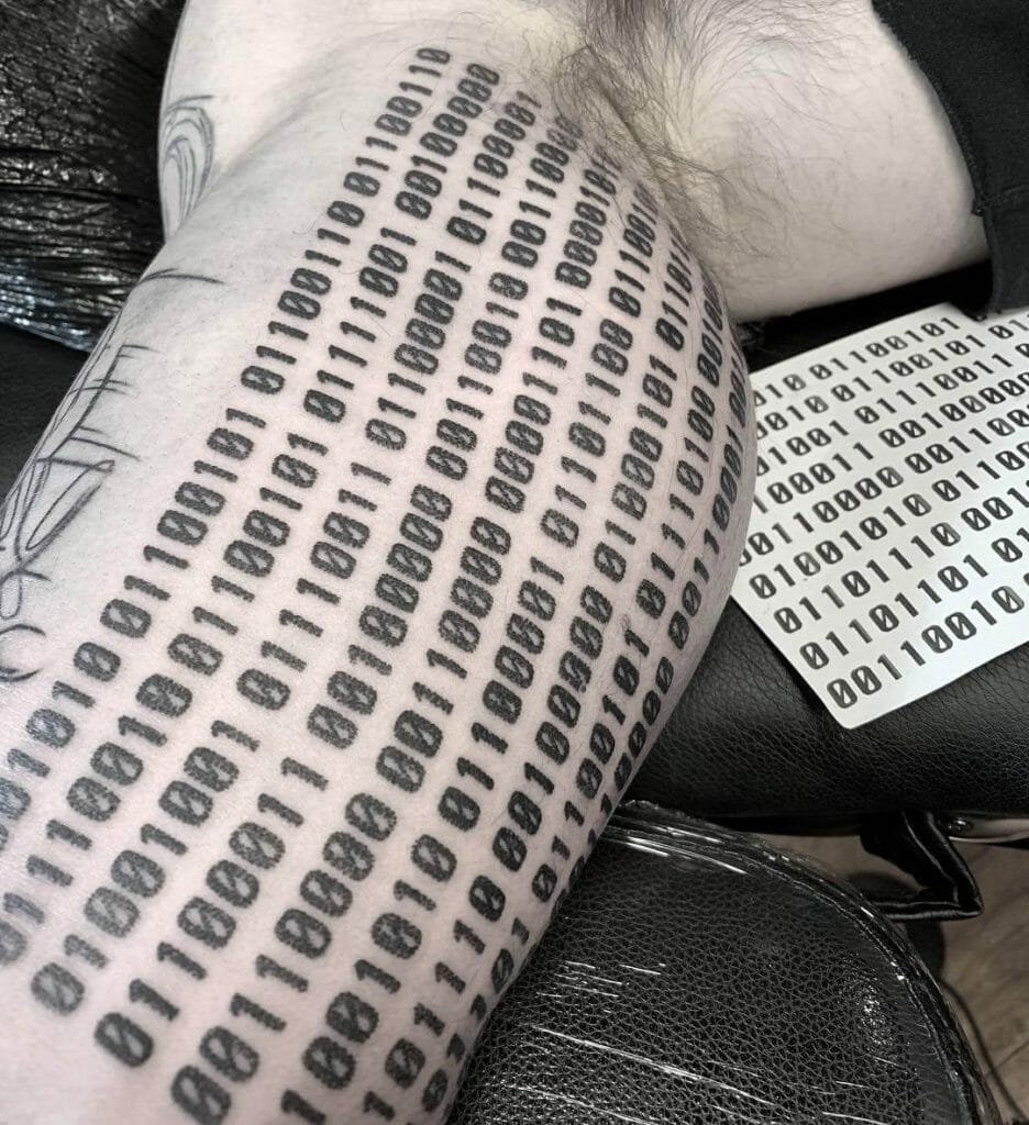 Number Code Binary Tattoo
