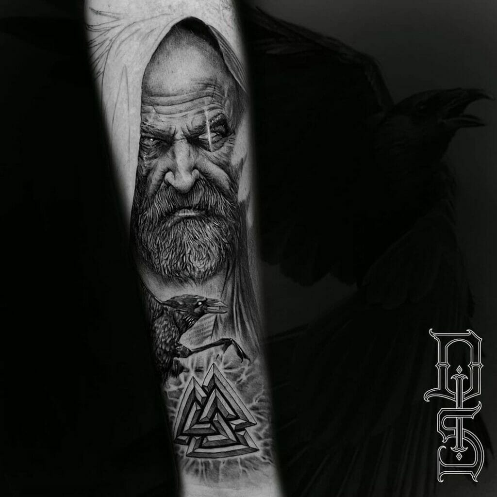 Odin Raven Tattoo