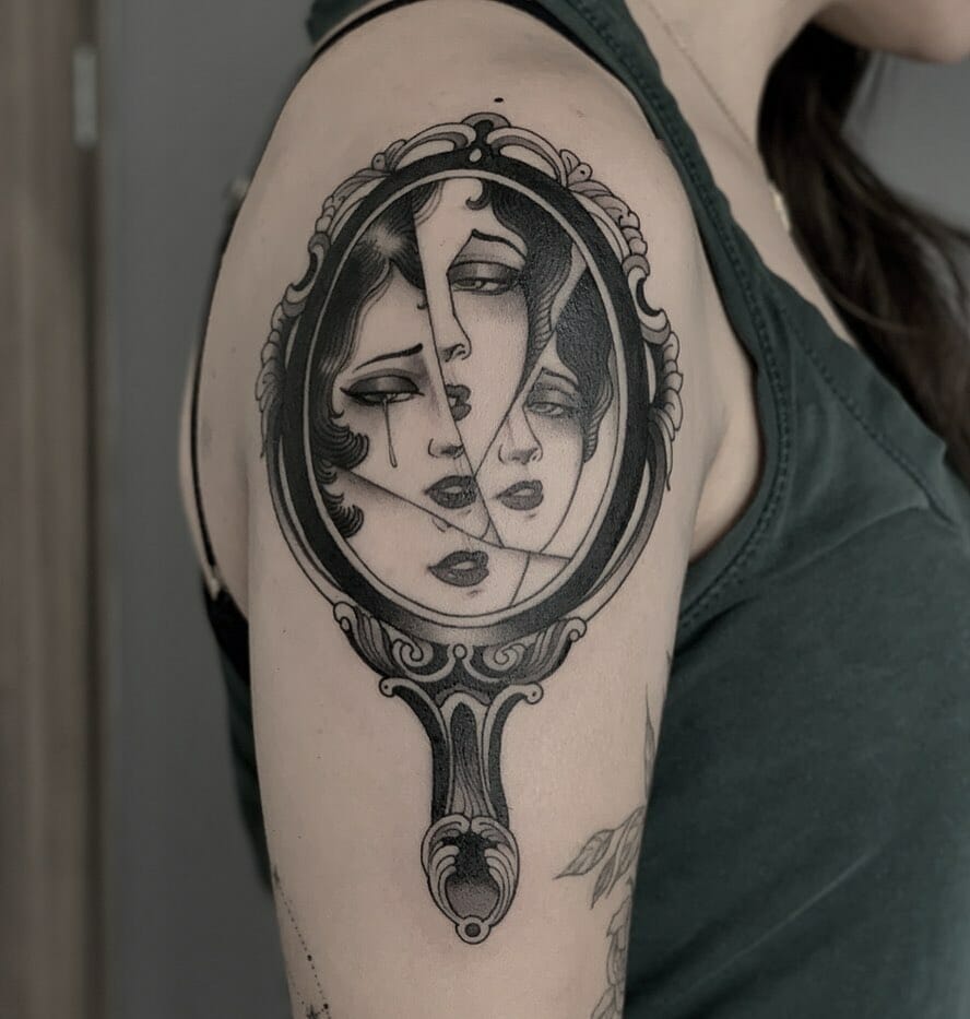 One Mirror, Many Faces Tattoo