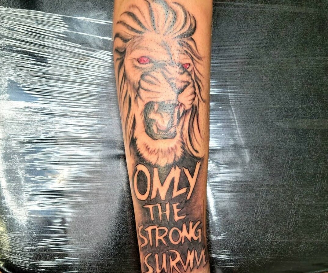 40 Only The Strong Survive Tattoos For Men  Motto Design Ideas