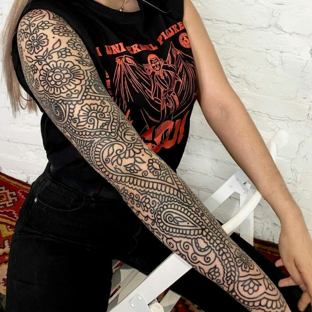Ornamental Tattoo Sleeve Designs