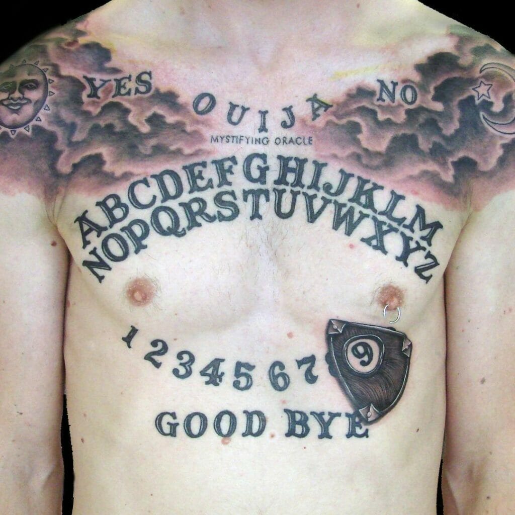 Ouija Board Planchette Tattoo