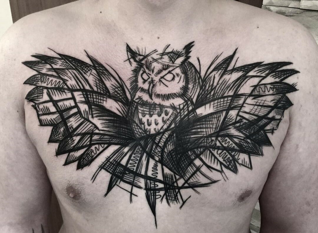 Owl and Anchor Tattoo | Joel Gordon Photography
