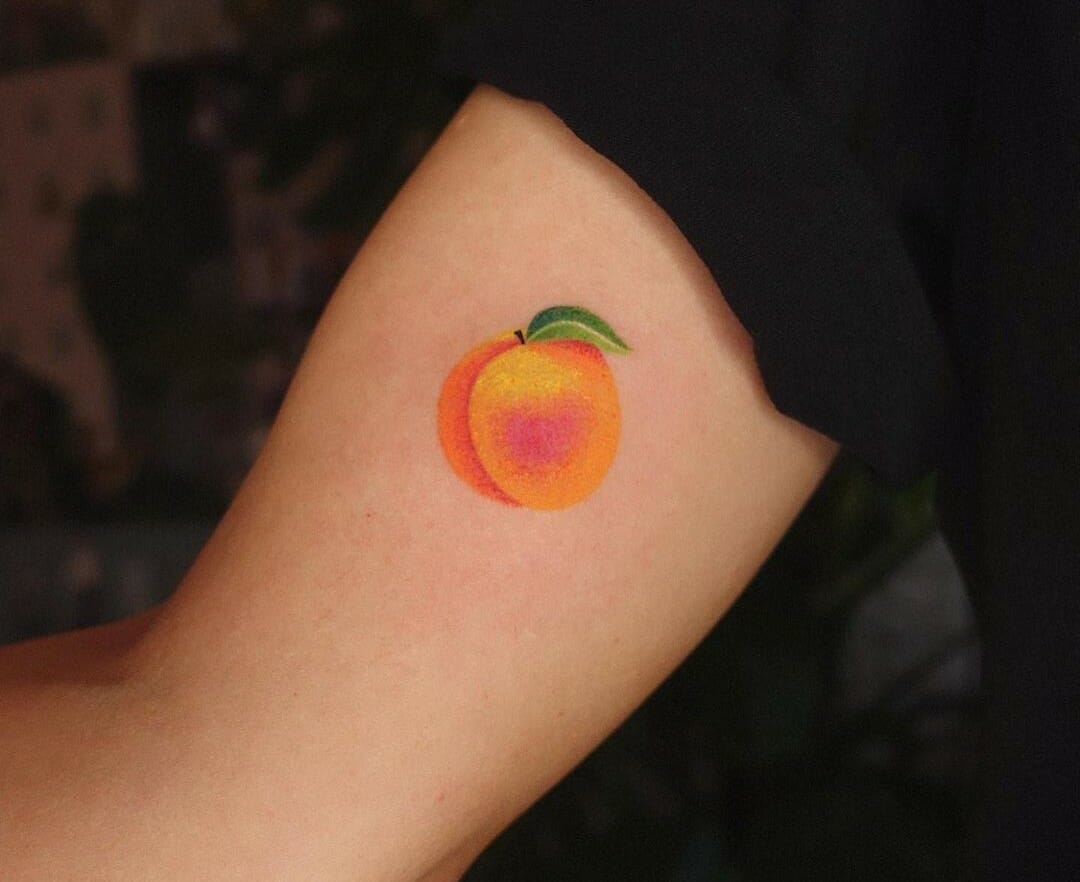 What a cute peach tattoo  Neotokyo Tattoo Edinburgh  Facebook