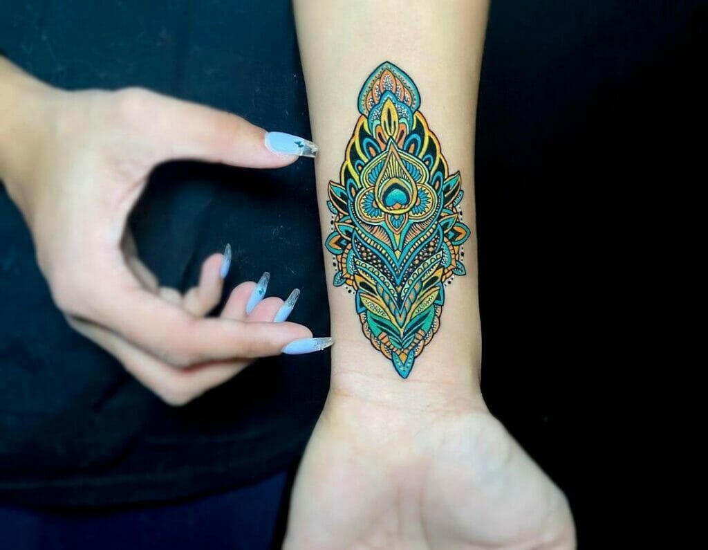 35 Colorful Peacock Feather Tattoo - Meaning & Designs (2019)